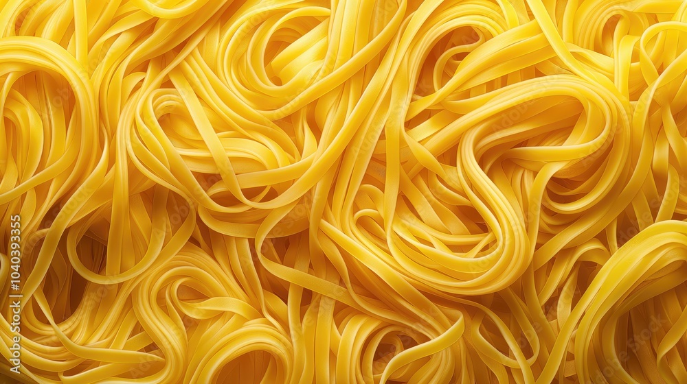 Asian cooked yellow noodles background. Asian cooked yellow noodles background.