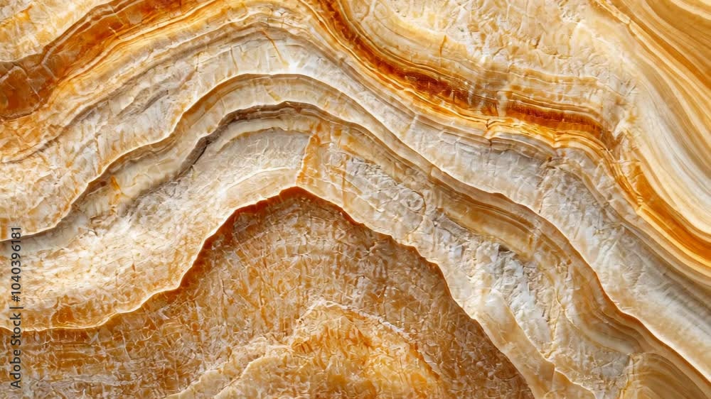 Close-up view of layered onyx stone showcasing natural patterns and colors. Close-up view of layered onyx stone showcasing natural patterns and colors.