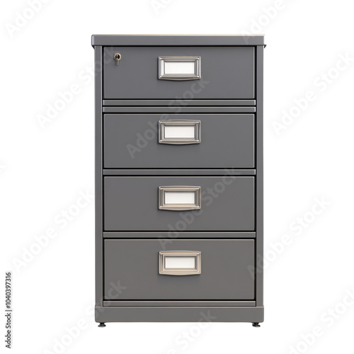 office filing cabinet on a transparent background