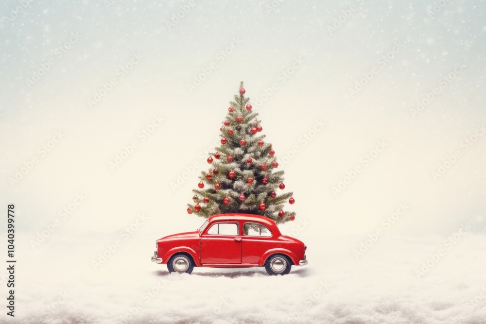 Christmas tree car decoration. Christmas tree car decoration.