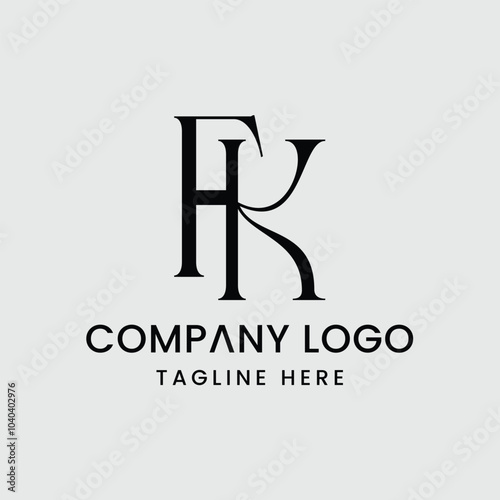 Initial Letter FK Logo Design Outstanding Creative Modern Symbol  Sign photo