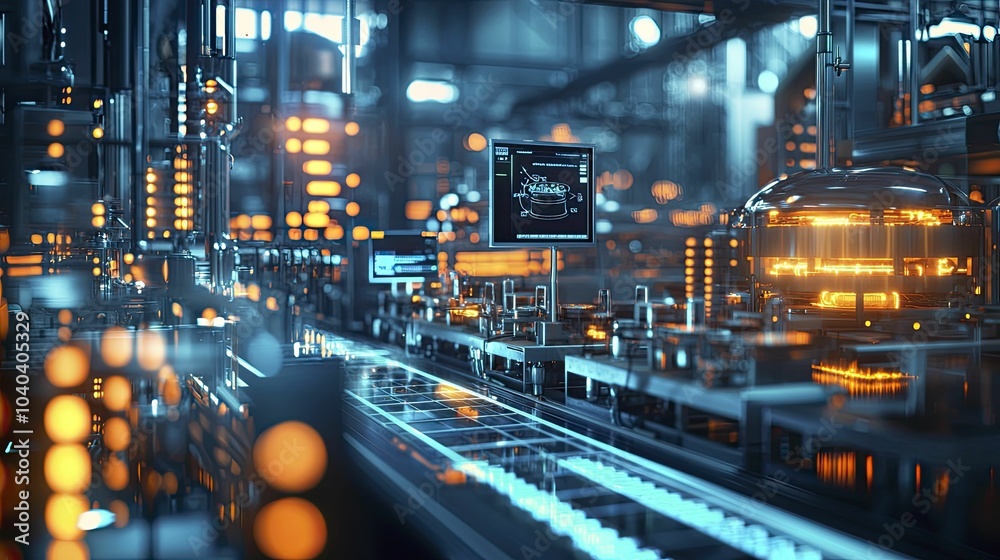 Innovative food facility utilizing cutting-edge chemical infusion, AI-powered quality control for superior safety, and luminous production processes. Innovative food facility utilizing cutting-edge chemical infusion, AI-powered quality control for superior safety, and luminous production processes.