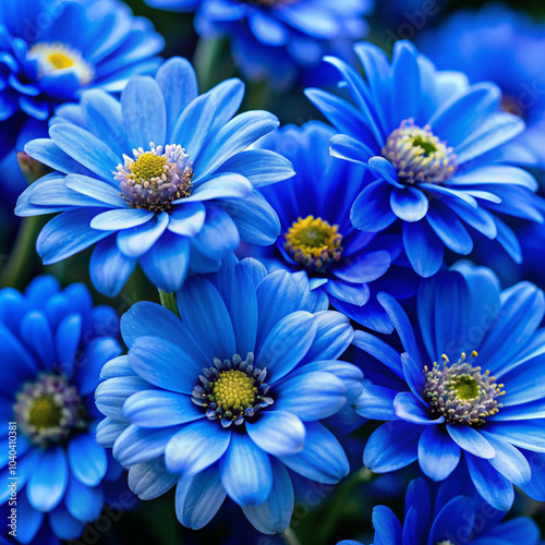 blue and white flowers