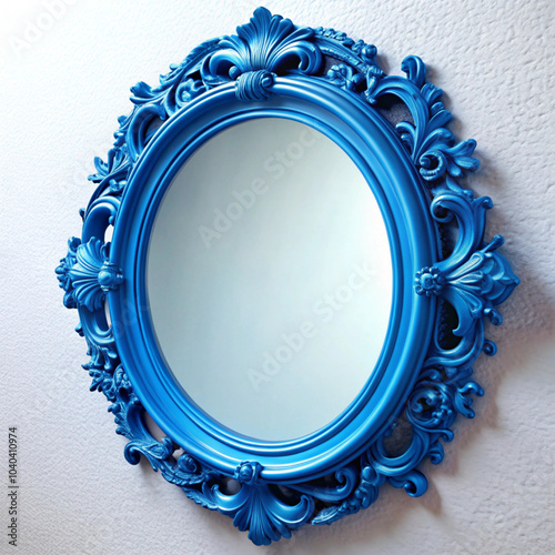 frame on blue