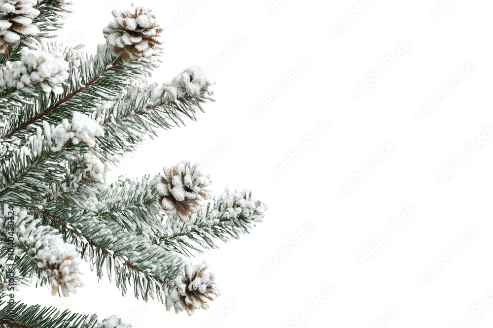 Close-up of snow-laden pine branches, evoking a serene winter atmosphere with natural beauty. Close-up of snow-laden pine branches, evoking a serene winter atmosphere with natural beauty.