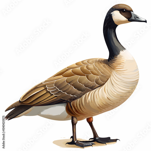 bird Goose Duck clipart Single - pet bird, on a white background