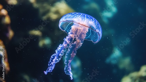 Blue jellyfish
