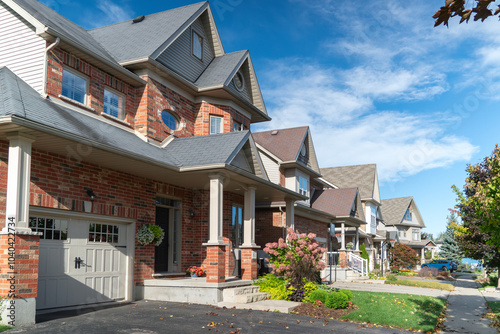 Residential area in the Ontario suburbs