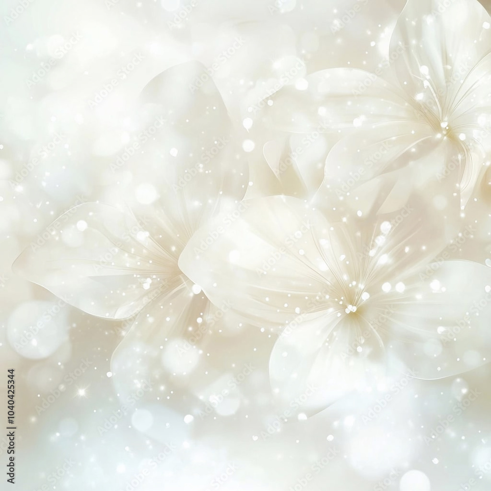 Fototapeta premium Beautiful elegant wedding backdrop with luxurious white lilies