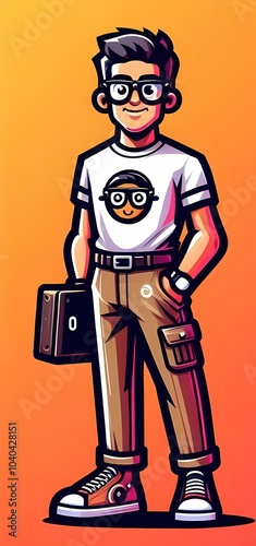 A boy vector illustration 