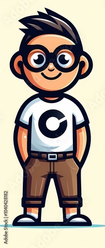 A boy vector illustration 
