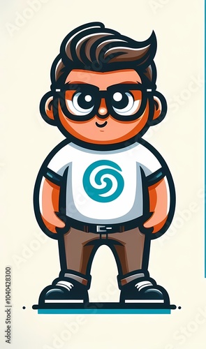 A boy vector illustration 