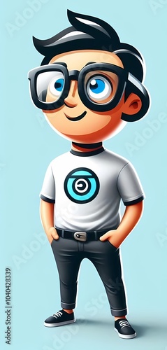 A boy vector illustration 