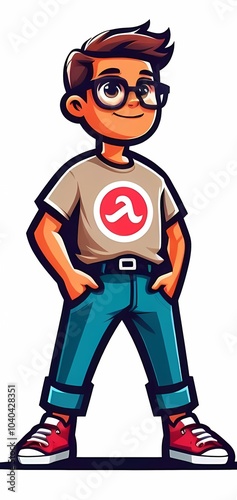 A boy vector illustration 