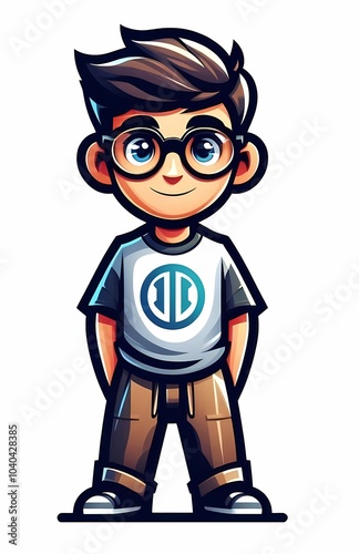 A boy vector illustration 