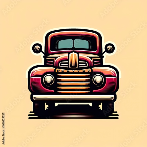 Truck vector illustration logo design 