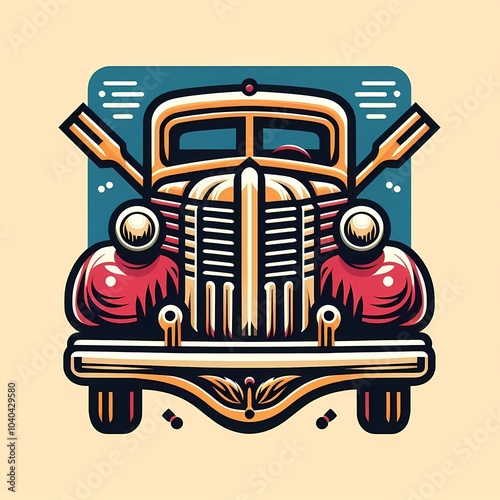 Truck vector illustration logo design 