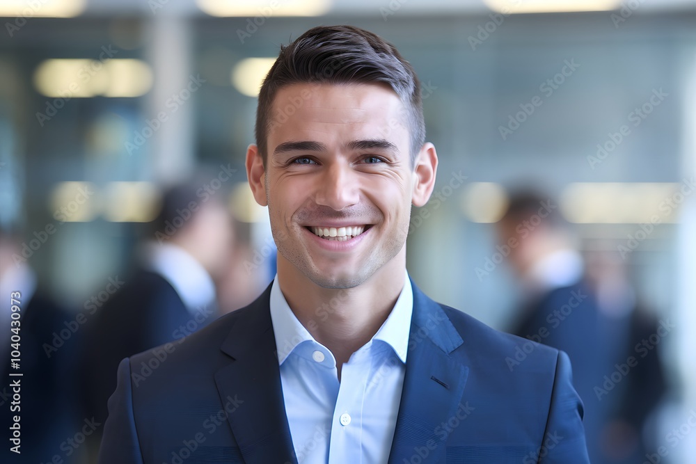 Handsome Corporate Man with Smiling Face Handsome Corporate Man with Smiling Face