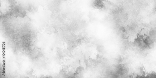White painted marble texture or grunge, Movement of white smoke on canvas, white and gray aquarelle painted paper textured canvas element with cloudy stains and fogg.