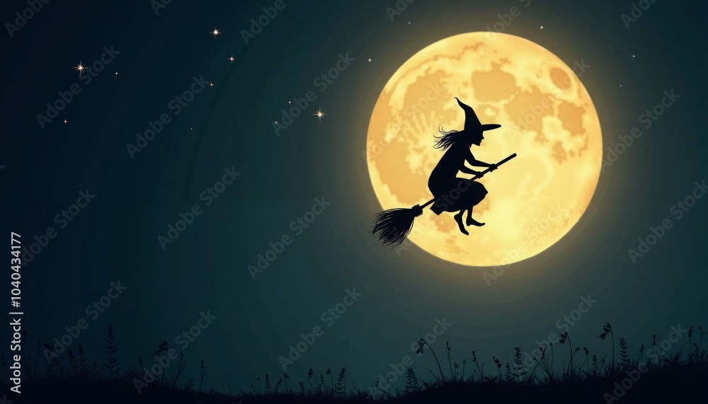 Halloween Background, Witches, Bats, Haunted Houses, Dark Forests and Halloween Themes with Copy Space Halloween Background, Witches, Bats, Haunted Houses, Dark Forests and Halloween Themes with Copy Space