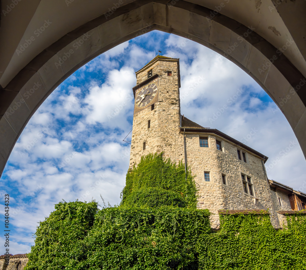 Φωτογραφία Ruins of the Rapperswil castle seen from the abbey church, St