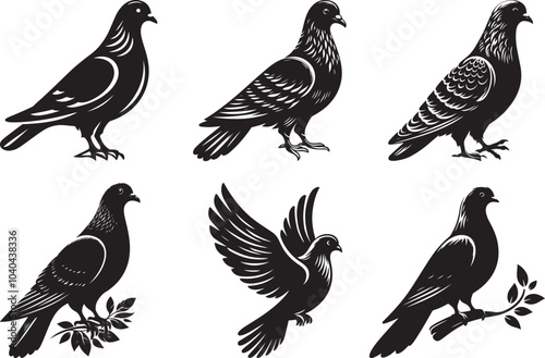 Dove vector illustration design and art