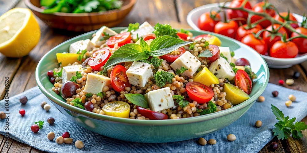 Fresh and Flavorful Lentil Salad with Feta, Tomatoes and Basil, lentil salad, feta cheese, vegetarian recipe Fresh and Flavorful Lentil Salad with Feta, Tomatoes and Basil, lentil salad, feta cheese, vegetarian recipe