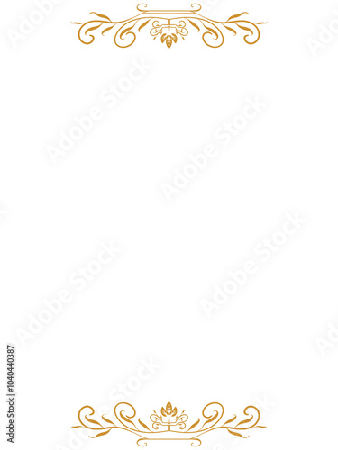 Luxury ornament design with classic style for greeting card.