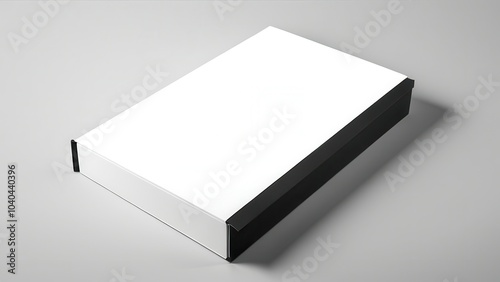 Obraz na płótnie Versatile book slipcase mockup with customizable textures and colors, perfect for presenting luxury book packaging, gift editions, or promotional materials. w salonie