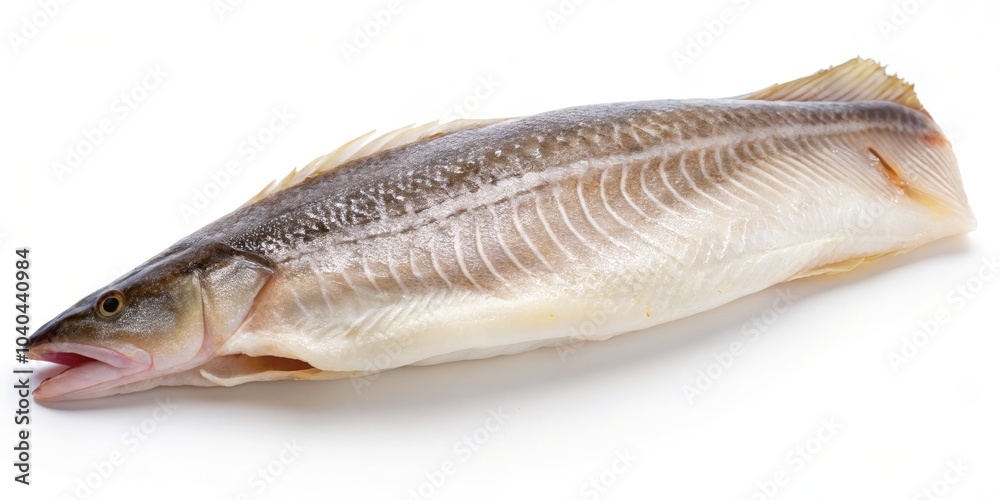 Fototapeta premium Freshwater Fish Isolated on White Background, fish, seafood, aquatic