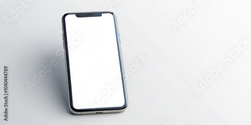 Smartphone Mockup with Blank Screen, White Background, Phone , Mockup , Design