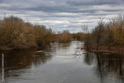 The Bug River in autumn, near Kryłów.