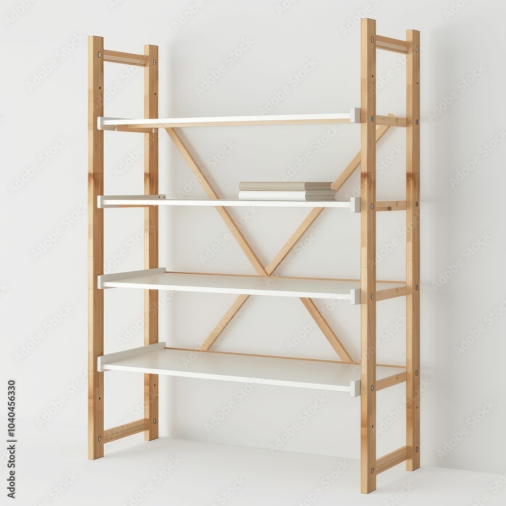 Minimalist wooden bookshelf design with clean lines and practical shelving for modern home decor and organization needs Minimalist wooden bookshelf design with clean lines and practical shelving for modern home decor and organization needs