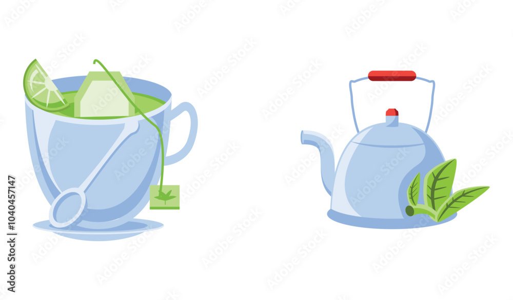 Vector image of food icon set white background Vector image of food icon set white background