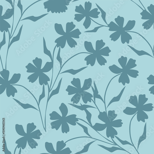 abstract a solid multicolor small and big flower mixed vector pattern arrangement with medium color, all over vector design with white background illustration digital