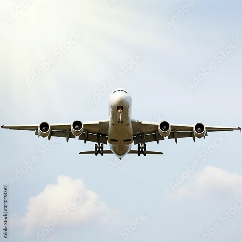 Majestic Airplane in Flight: Power and Precision in the Sky