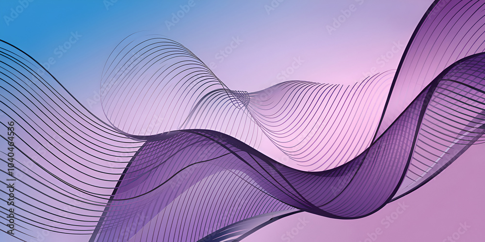 A Serene Dance of Ethereal Waves in Gradients of Purple and Blue Capturing Tranquility A Serene Dance of Ethereal Waves in Gradients of Purple and Blue Capturing Tranquility