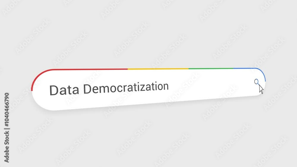Typing Data Democratization in Search Bar Animation | Close-Up Search Engine Interface | Web Search for Data Democratization | Internet Browsing, Technology, and Digital Marketing Animation Video Typing Data Democratization in Search Bar Animation | Close-Up Search Engine Interface | Web Search for Data Democratization | Internet Browsing, Technology, and Digital Marketing Animation Video