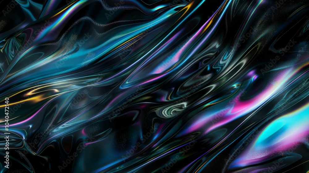 A captivating abstract image of swirling colors with a reflective neon sheen, evoking a sense of movement and energy in a fluid and dynamic visual experience. A captivating abstract image of swirling colors with a reflective neon sheen, evoking a sense of movement and energy in a fluid and dynamic visual experience.