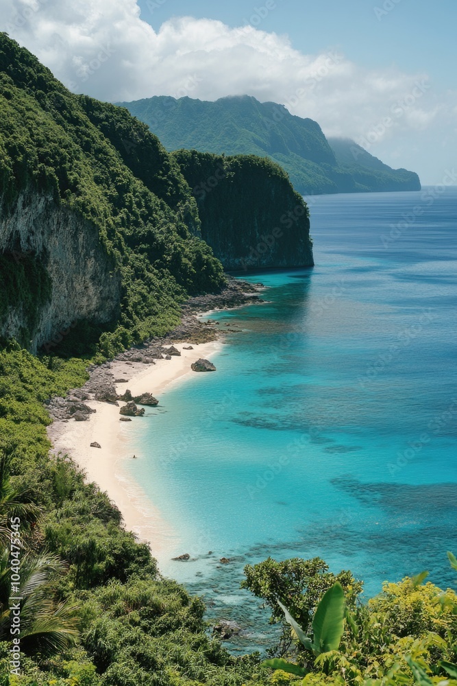 Naklejka premium Beach from above