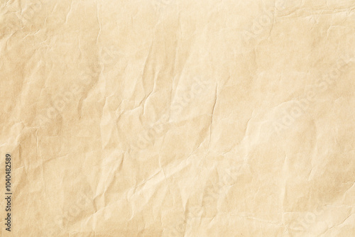 Old crumpled brown paper texture