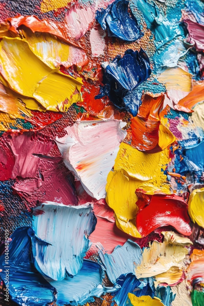 Fototapeta premium Close-up of colorful painting,