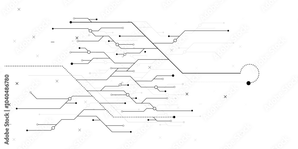 Vector Gray and white background, technology background design and communication connection. Vector Gray and white background, technology background design and communication connection.
