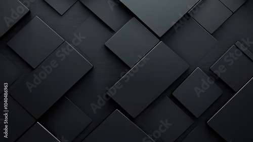 Repeating pattern of black, diamond-shaped tiles with a textured surface