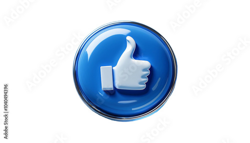 thumb up icon without background. LIKE botton for social media 