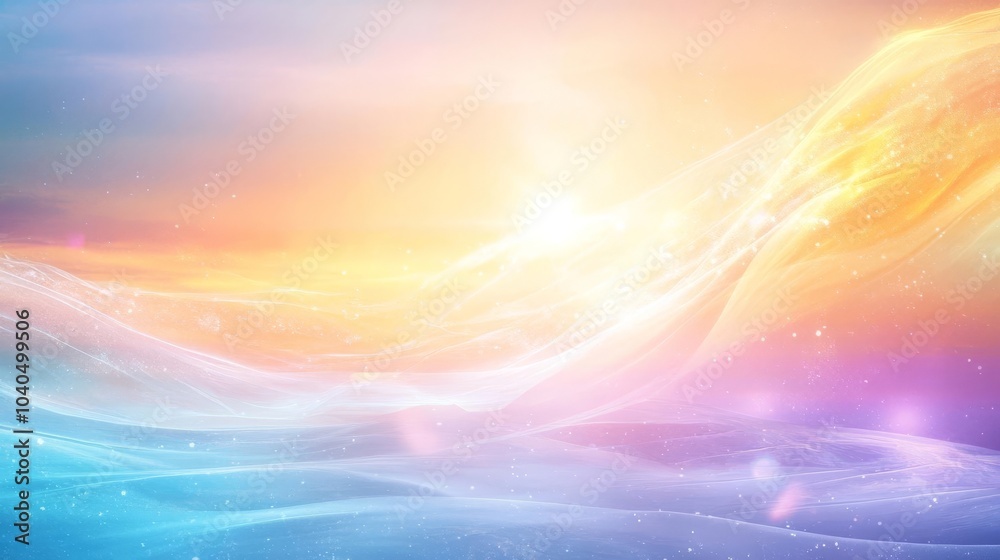 Obraz premium Abstract cosmic background with vibrant colors and a celestial glow.