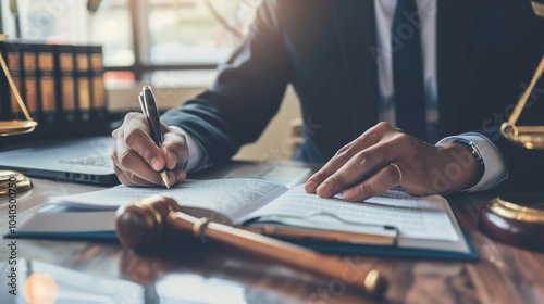 Wallpaper Mural Securing joint investments a diligent lawyer reviews business contracts for accuracy and financial compliance in commercial law Torontodigital.ca