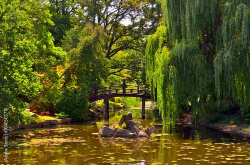 Wroclaw japenese garden bridge