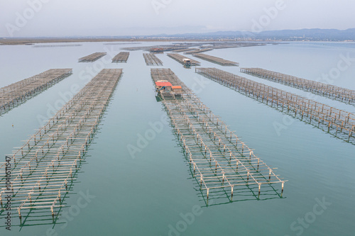 Oyster farm Ebro Delta