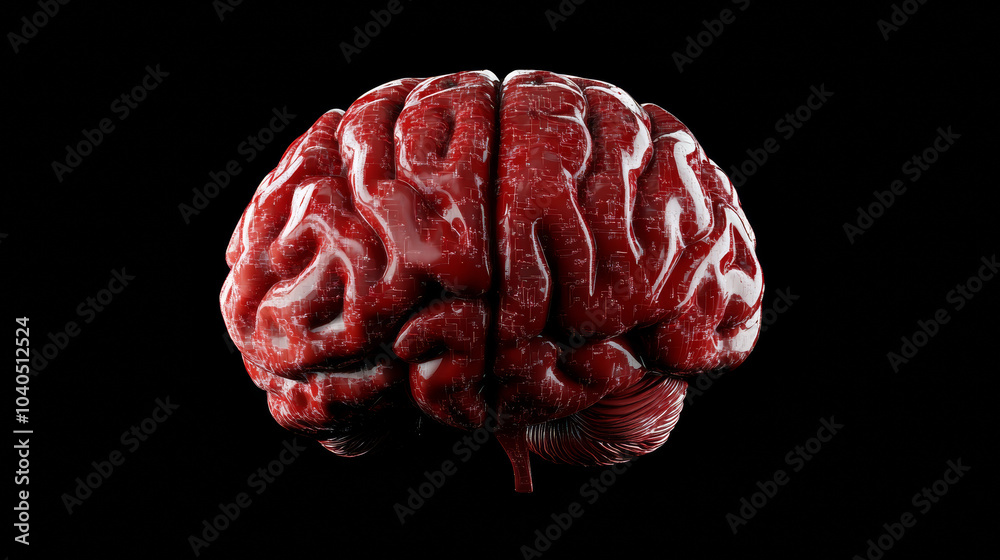Conceptual human brain representing deep learning and neuroscience. This is a 3D rendered illustration.



